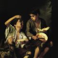 B.E. Murillo - Trauben und Melonenesser