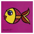Romero Britto - Swimmingly Pink