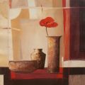 RED SUMMER POPPY 50X50