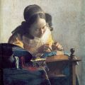 Johannes Vermeer - Die Spitzenklöpplerin