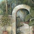 Ruane Manning - Obrazy - Tranquil Garden II