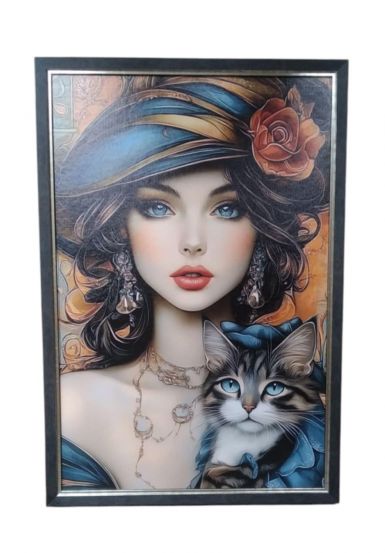 ramovane-obrazy-divka-s-kockou